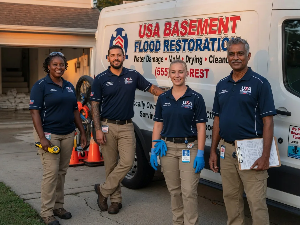 Basement Flood Cleanup company in Cement, OK